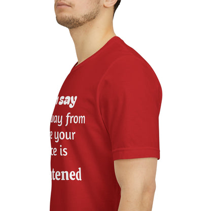 MVM Mom Say Walk Away From Where Your Peace Is Threatened Unisex Tee