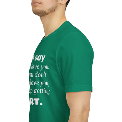 MVM Mom Say Love Who Love You Unisex Tee